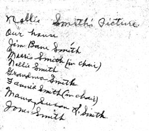 Nellie's handwriting